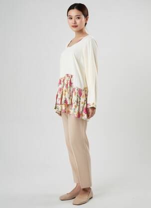 Tunique manches longues manches longues beige RHUM RAISIN femme