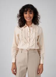 Chemisier coupe cintrée manches longues rose MEXX femme