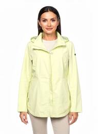 Imperméable manches longues a capuche vert VIRGINIA BLU' femme