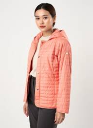 Doudoune poches a capuche rose VIRGINIA BLU' femme