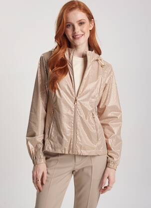 Coupe-vent poches a capuche rose VIRGINIA BLU' femme