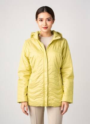 Doudoune poches a capuche vert VIRGINIA BLU' femme