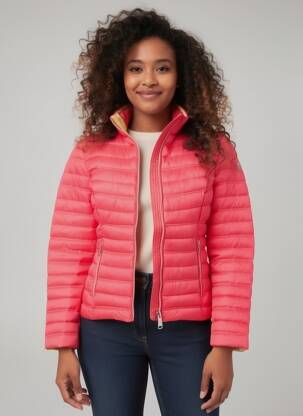 Doudoune manches longues sans capuche rose VIRGINIA BLU' femme