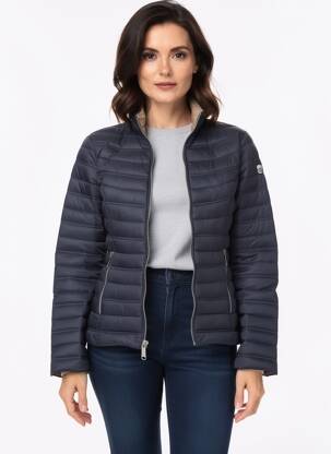 Doudoune manches longues sans capuche bleu fonce VIRGINIA BLU' femme