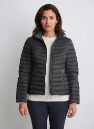 Doudoune manches longues sans capuche noir VIRGINIA BLU' femme