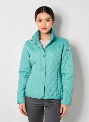 Doudoune poches sans capuche vert VIRGINIA BLU' femme