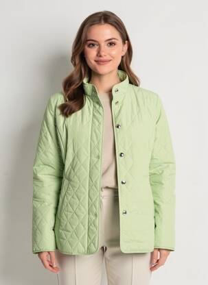 Doudoune poches sans capuche vert VIRGINIA BLU' femme