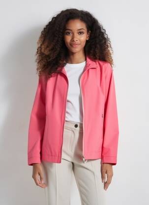 Coupe-vent finition intérieure doublure imprimée sans capuche rose VIRGINIA BLU' femme