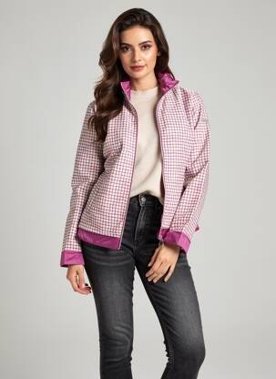 Doudoune poches sans capuche violet VIRGINIA BLU' femme