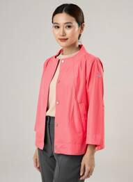 Coupe-vent poches sans capuche rose VIRGINIA BLU' femme