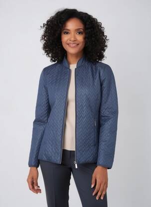Doudoune poches sans capuche bleu VIRGINIA BLU' femme