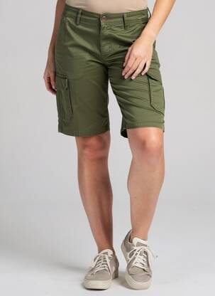 Bermuda coupe droite vert SEA BARRIER femme