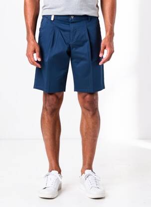 Bermuda coupe droite bleu SEA BARRIER homme