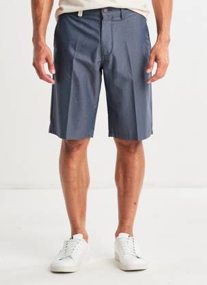 Bermuda taille à pinces taille normale bleu SEA BARRIER homme