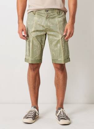 Bermuda multipoches taille normale vert SEA BARRIER homme