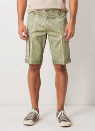 Bermuda multipoches taille normale vert SEA BARRIER homme