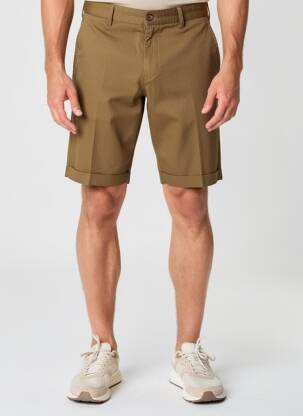 Bermuda taille à pinces taille normale marron SEA BARRIER homme