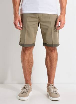 Bermuda taille à pinces taille normale marron SEA BARRIER homme