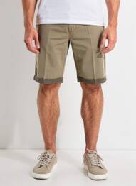 Bermuda taille à pinces taille normale marron SEA BARRIER homme