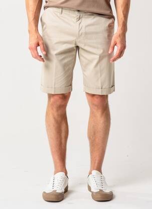 Bermuda taille à pinces taille normale beige SEA BARRIER homme