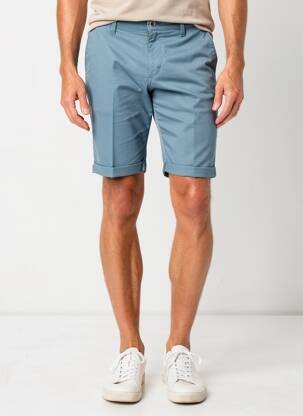 Bermuda taille à pinces taille normale bleu SEA BARRIER homme