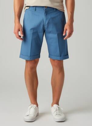 Bermuda taille à pinces taille normale bleu SEA BARRIER homme