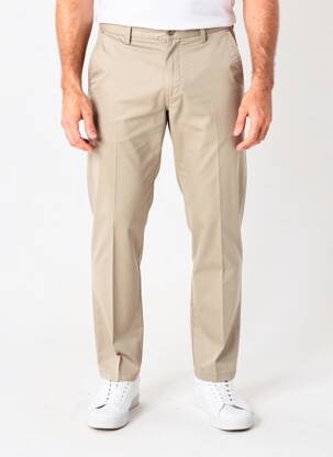 Pantalon chino tissage popeline taille normale marron SEA BARRIER homme