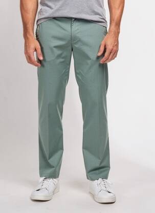 Pantalon chino tissage chiné taille basse vert SEA BARRIER homme
