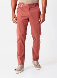 Pantalon chino tissage chiné taille normale orange SEA BARRIER homme