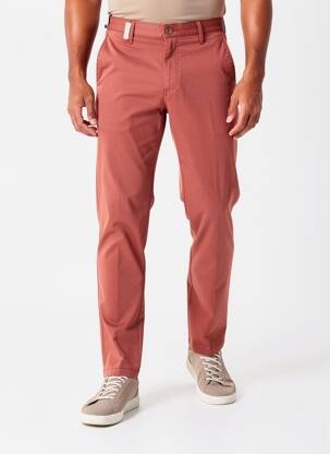 Pantalon chino tissage chiné taille normale orange SEA BARRIER homme