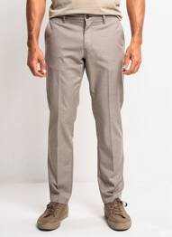 Pantalon chino tissage chiné taille normale marron SEA BARRIER homme