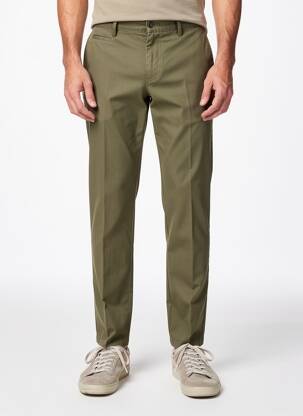 Pantalon chino tissage popeline taille normale vert SEA BARRIER homme