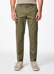 Pantalon chino tissage popeline taille normale vert SEA BARRIER homme