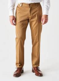 Pantalon chino tissage popeline taille normale marron SEA BARRIER homme