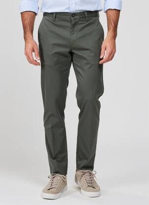 Pantalon chino tissage popeline taille normale gris SEA BARRIER homme