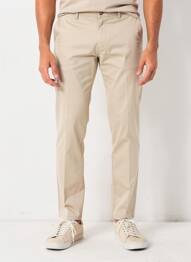 Pantalon chino tissage popeline taille normale beige SEA BARRIER homme