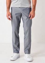 Pantalon chino tissage chiné taille normale bleu SEA BARRIER homme