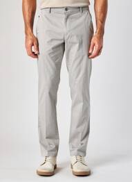 Pantalon chino tissage popeline taille normale gris SEA BARRIER homme
