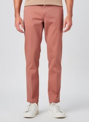 Pantalon chino tissage popeline taille normale rose SEA BARRIER homme
