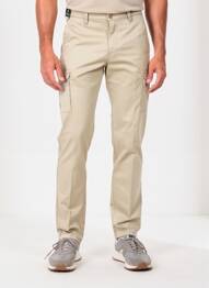 Pantalon cargo slim taille normale beige SEA BARRIER homme