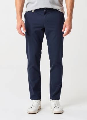Pantalon chino tissage popeline taille normale bleu SEA BARRIER homme
