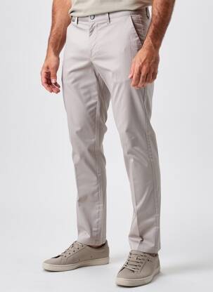 Pantalon chino tissage popeline taille normale gris SEA BARRIER homme