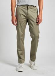 Pantalon chino tissage popeline taille normale vert SEA BARRIER homme