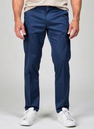 Pantalon chino tissage popeline taille normale bleu SEA BARRIER homme