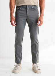Pantalon slim tissage popeline taille normale gris SEA BARRIER homme