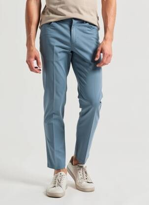 Pantalon slim tissage popeline taille normale bleu SEA BARRIER homme