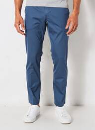 Pantalon slim tissage popeline taille normale bleu SEA BARRIER homme