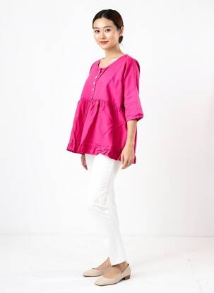 Tunique manches courtes manches mi-longues rose RHUM RAISIN femme