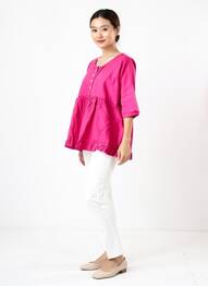 Tunique manches courtes manches mi-longues rose RHUM RAISIN femme