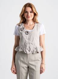 Gilet sans manche coupe cintrée gris RHUM RAISIN femme